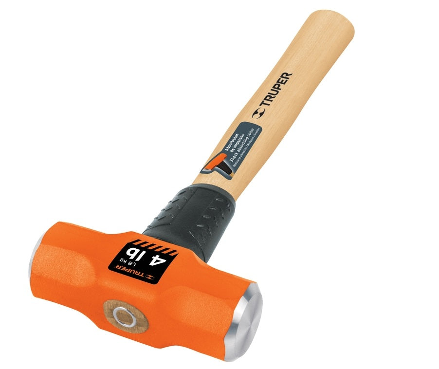 Mandarria 4lbs Octog Mango Madera Marca Truper