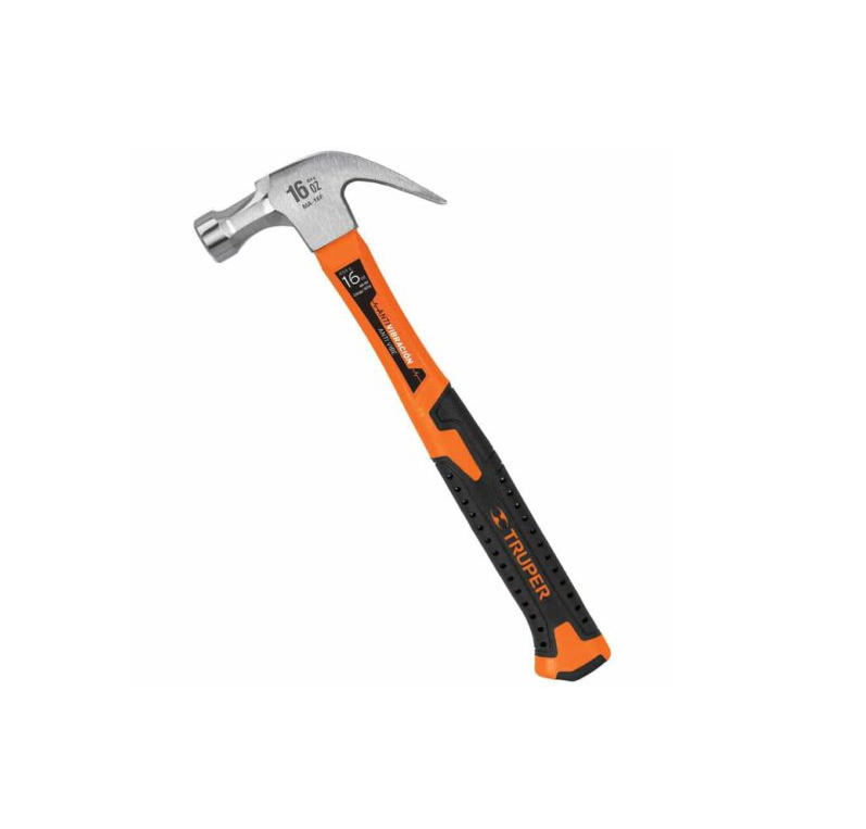 Martillo De Carpintero 16 Onz Mango De Fibra Marca Truper