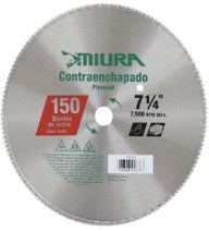 Disco de Corte de Sierra 150 Dientes 7 1/4 Miura