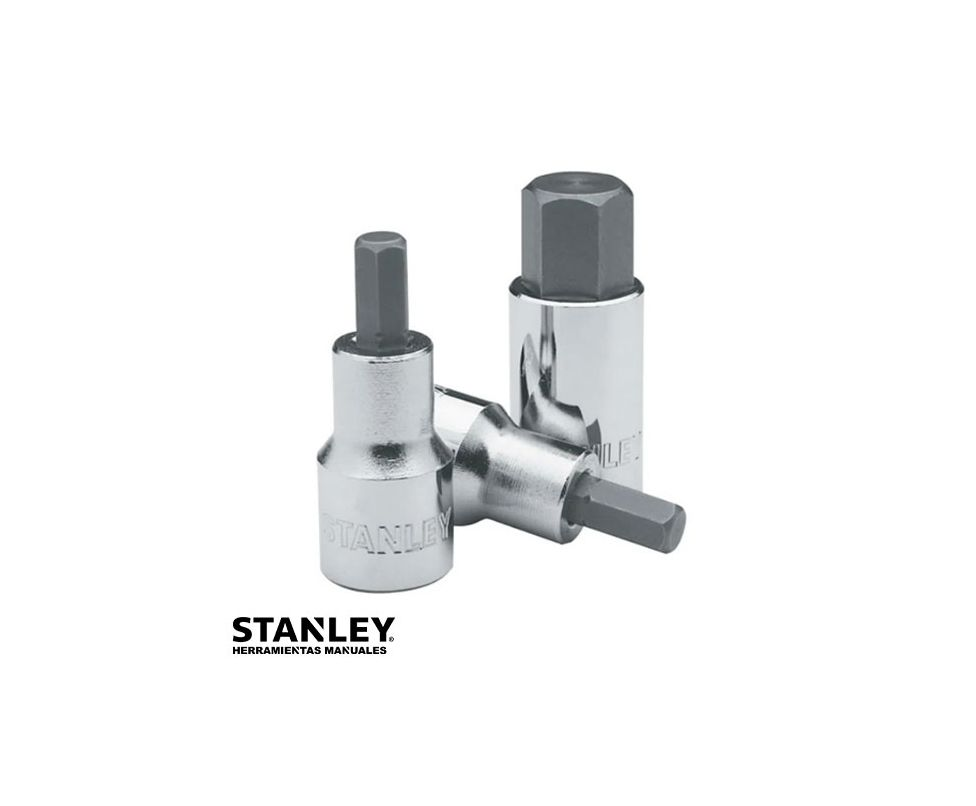 Dado Punta Hexagonal Allen 1/2" x 7/16" x 1"  Marca Stanley 4-89182