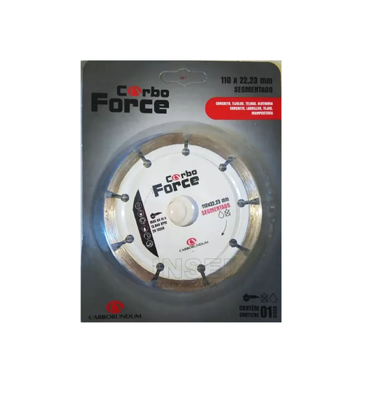 Disco Segmentado 4 1/2" X 7/8" para Concreto. Marca Carboforce