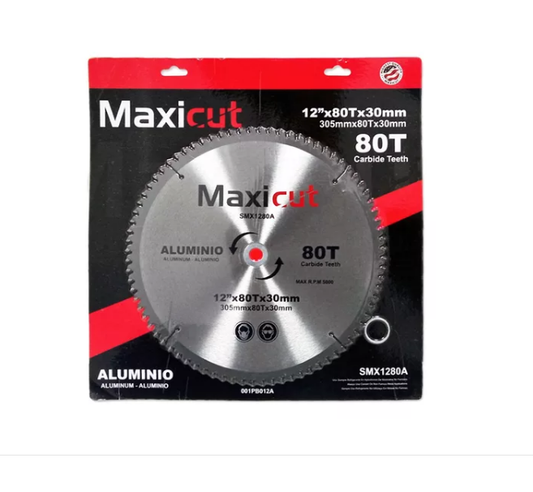 Disco De Corte Maxicut 12" X 80T x 30mm